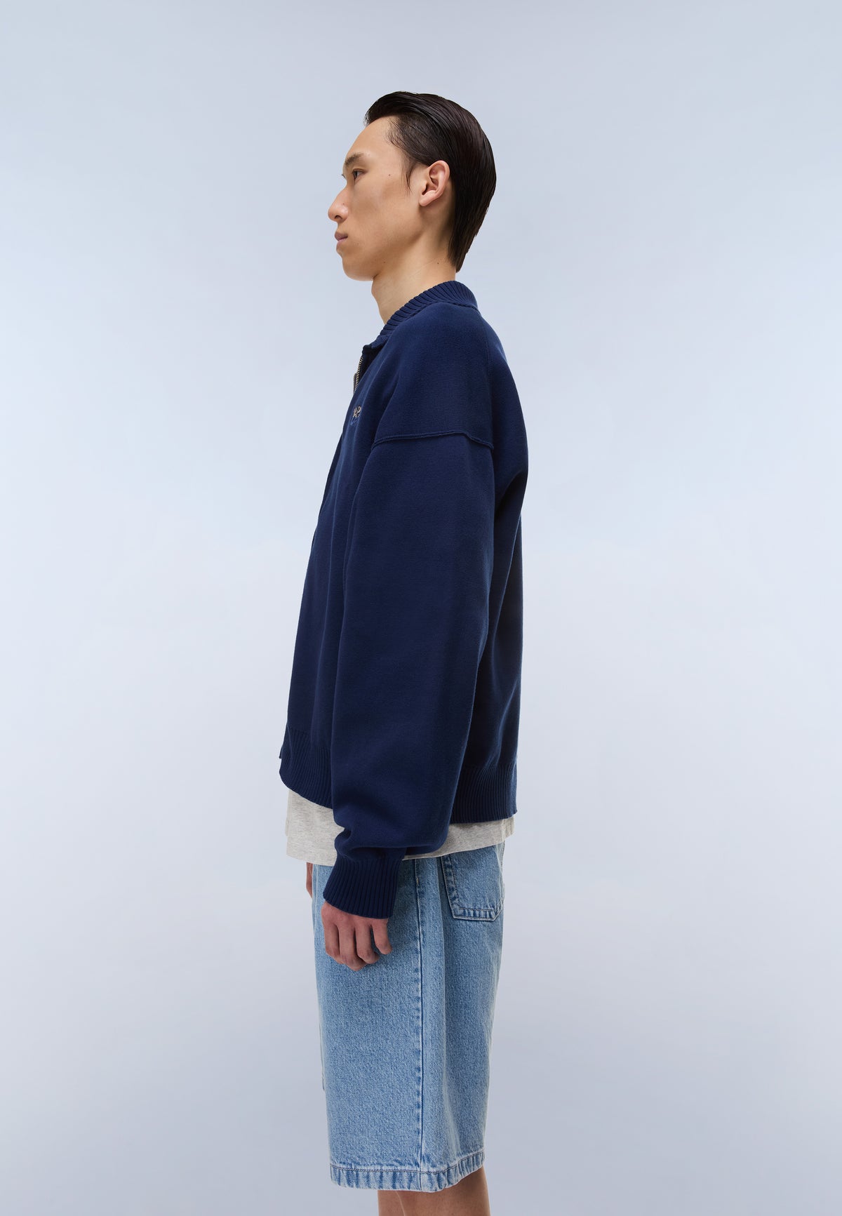 Optical Full-Zip Jumper Blue Academy - 5