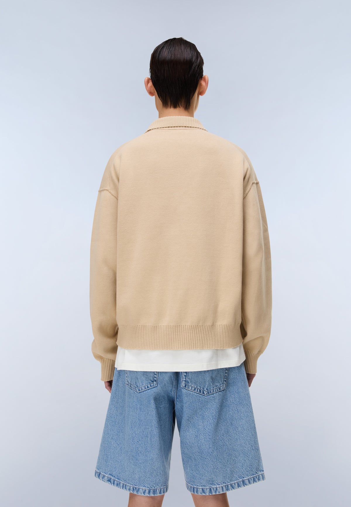 Optical Full-Zip Jumper Beige - 6