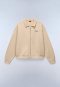 Optical Full-Zip Jumper Beige - 1