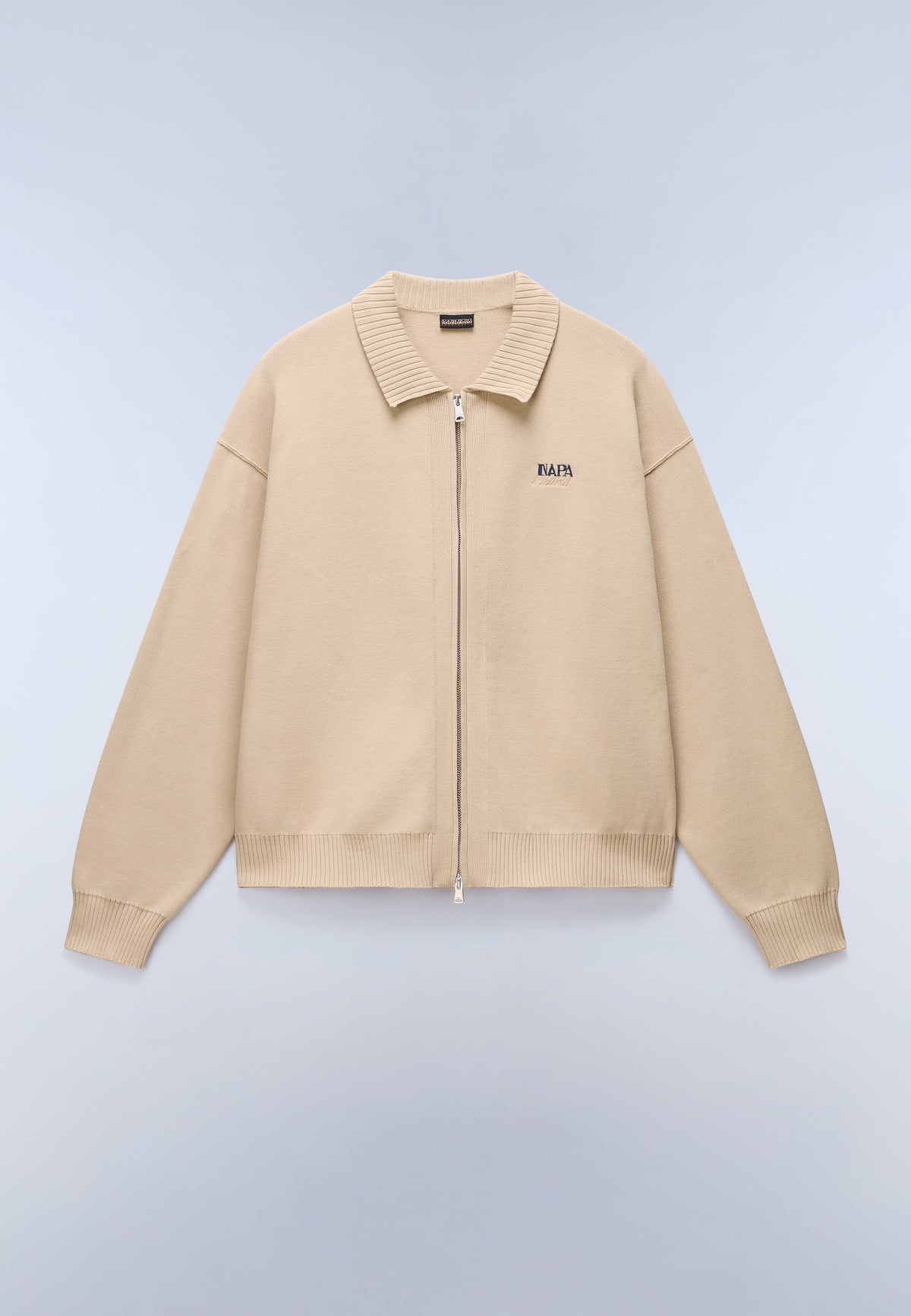 Optical Full-Zip Jumper Beige - 1