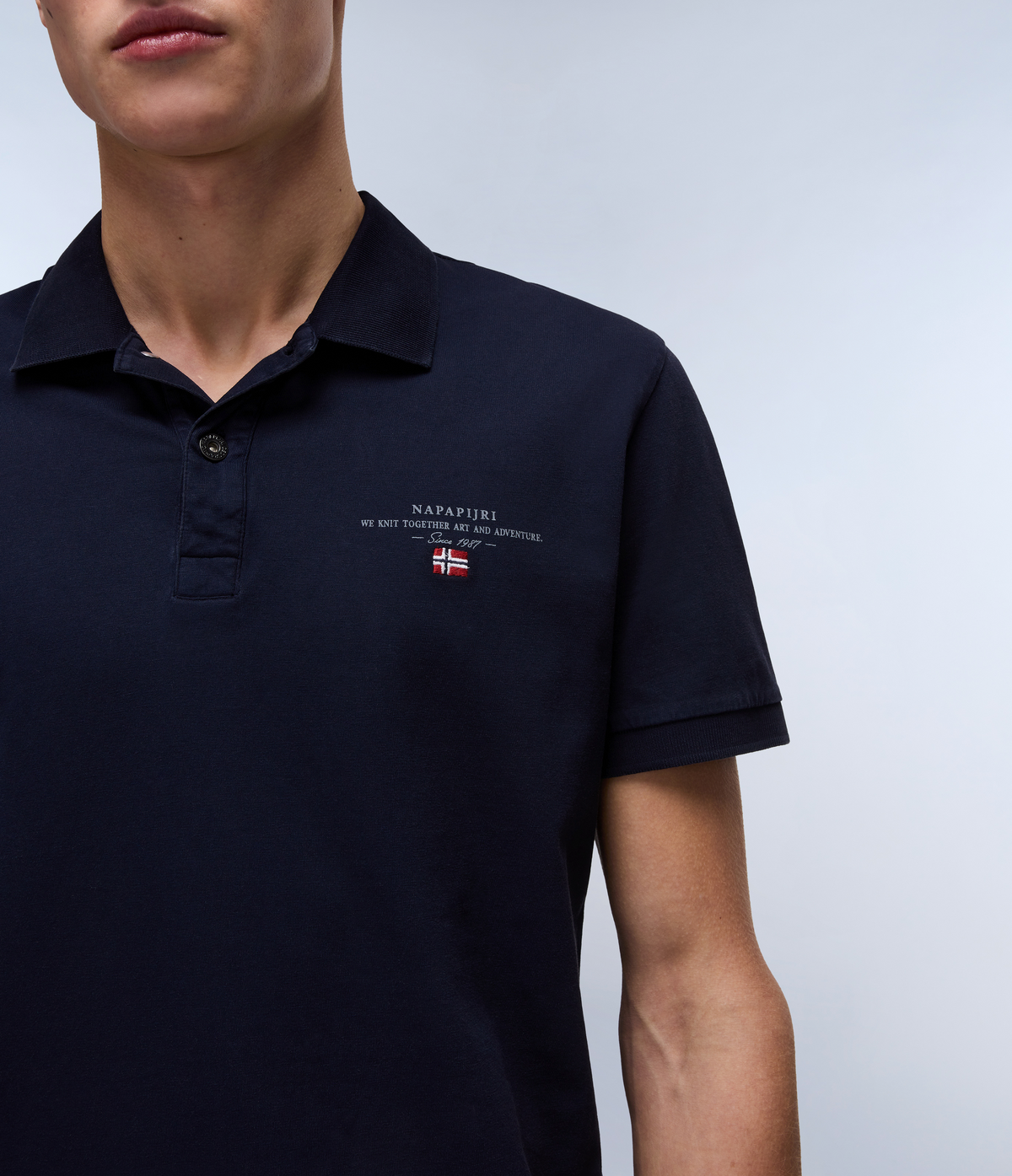 Polo en Jersey à Manches Courtes Elbas