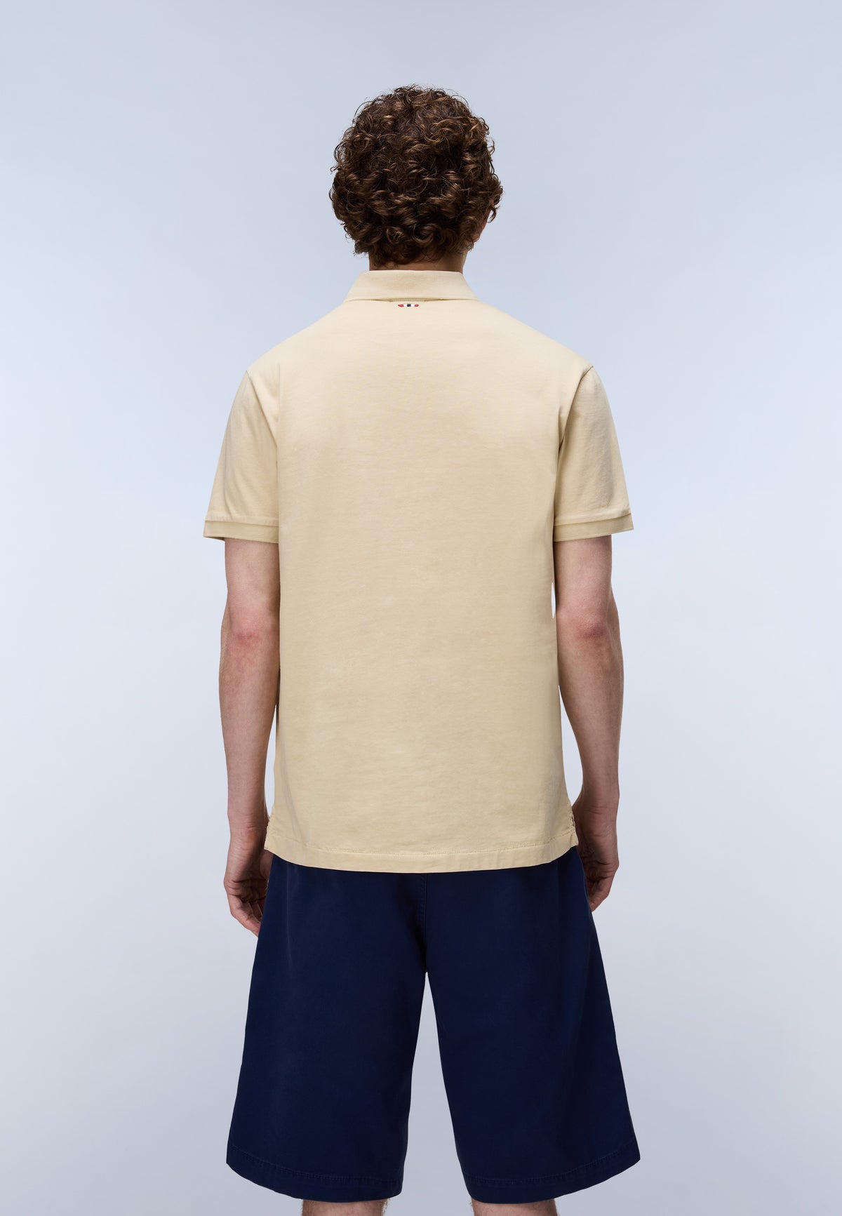 Polo de Punto de Manga Corta Elbas Beige - 3