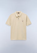Polo de Punto de Manga Corta Elbas Beige - 1