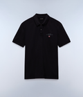 Elbas Short Sleeve Pique Polo Shirt Black - 1
