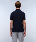 Elbas Short Sleeve Pique Polo Shirt Dark Blue - 3