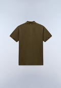 Polo de Piqué de Manga Corta Elbas Verde Oliva Scuro - 5
