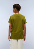 Salis Jersey Short Sleeve T-Shirt (4-16 Years) Green Avocado - 3