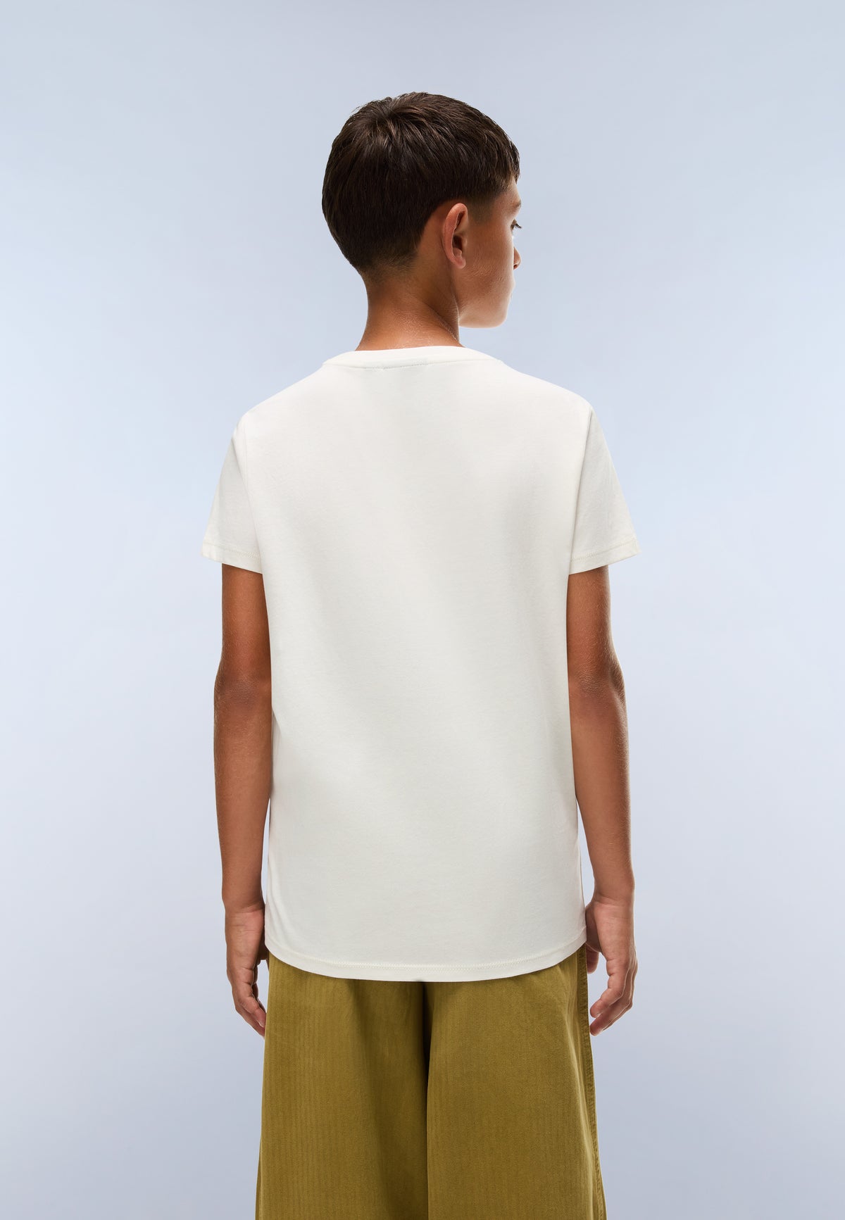 Salis Jersey Short Sleeve T-Shirt (4-16 Years) White Whisper - 3