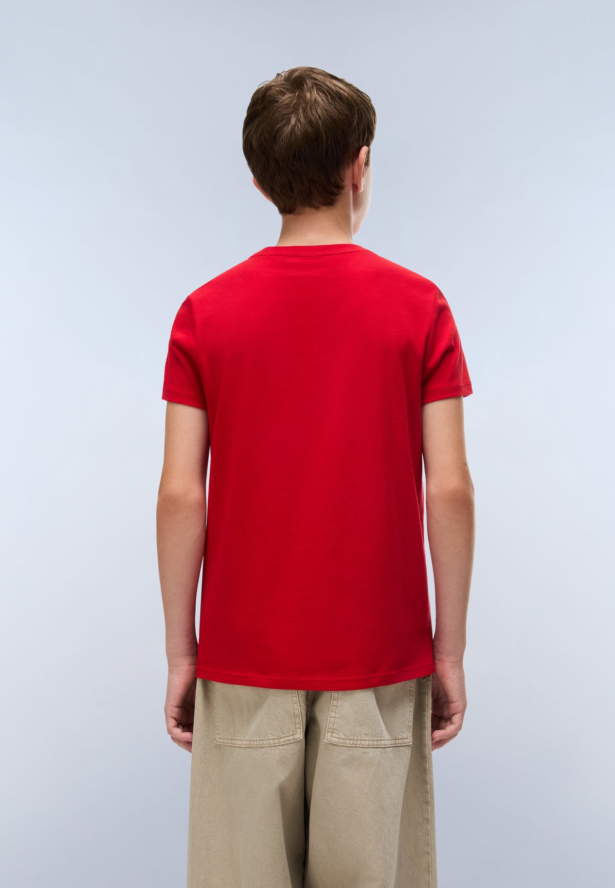 Salis Jersey Short Sleeve T-Shirt (4-16 Years) Red - 3