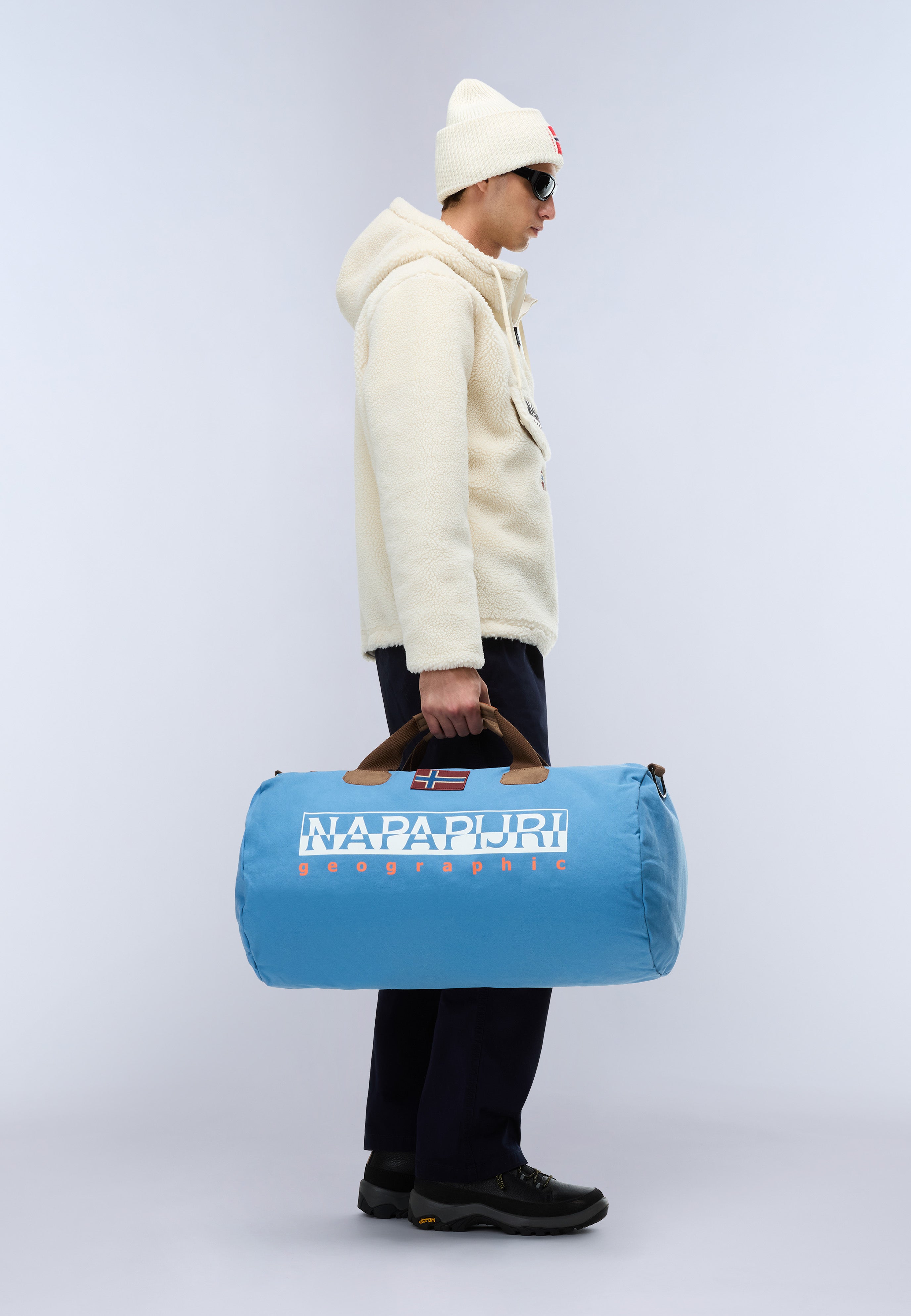 Napapijri Bering Duffle Bag - 48 Lt Men & Women Blue Cyaneus