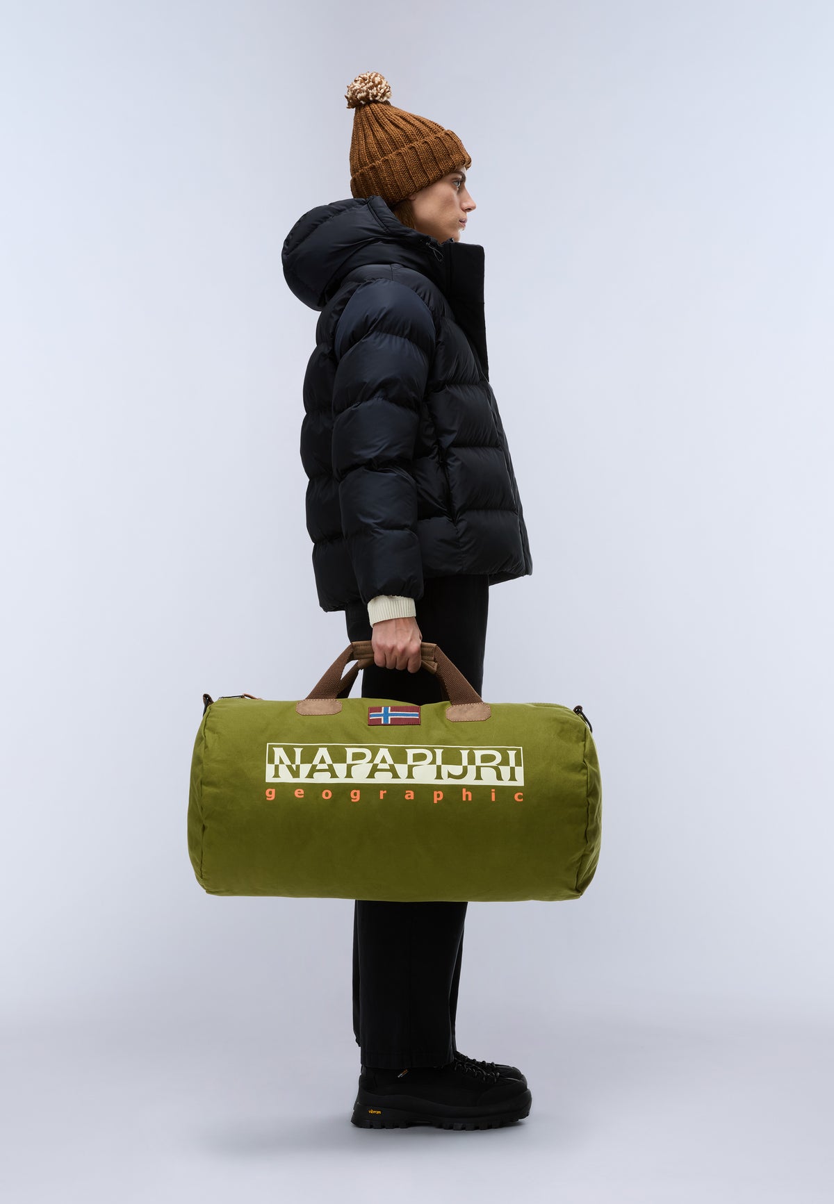 Napapijri Bering Duffle Bag - 48 Lt Green Avocado Men & Women - 3