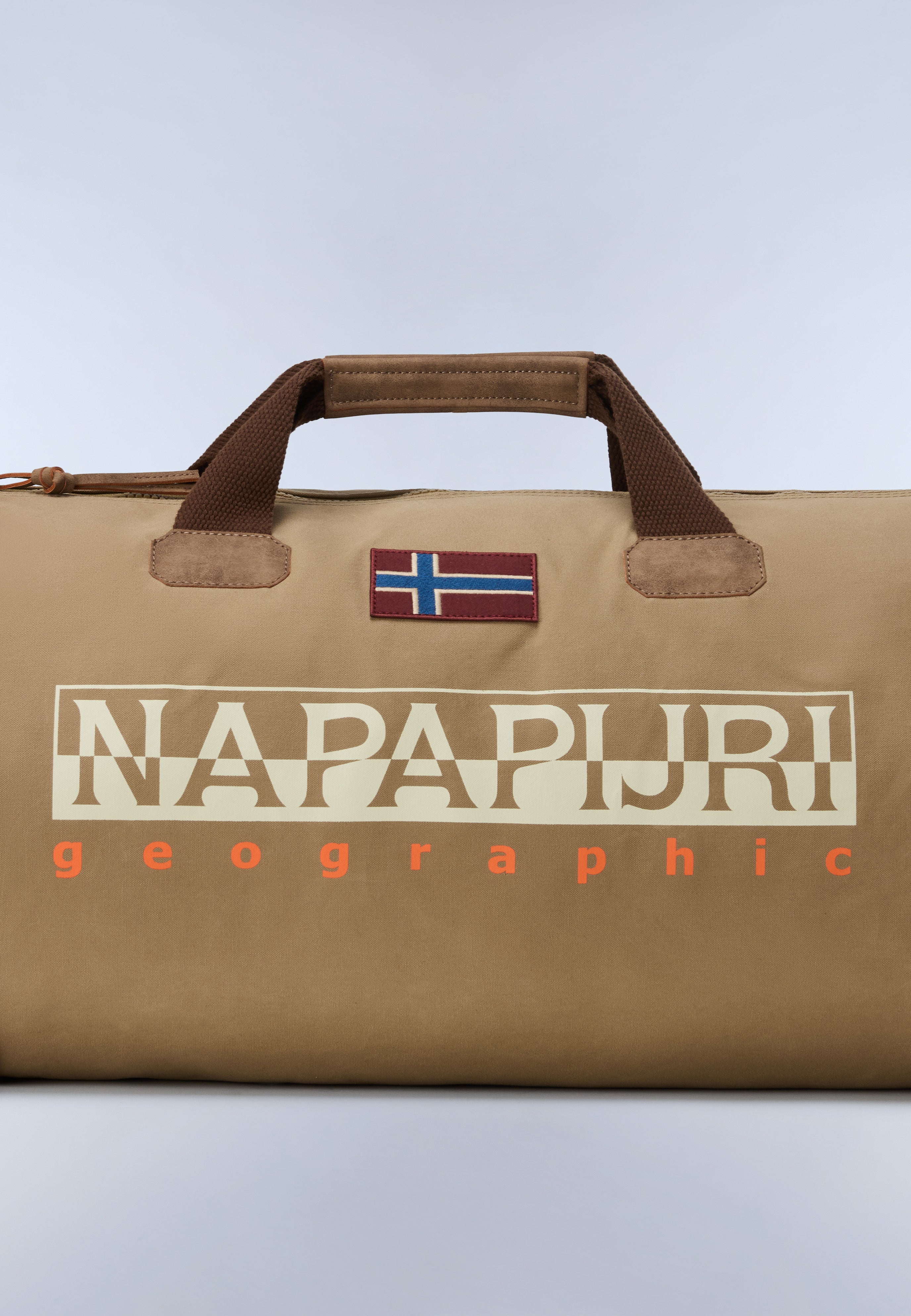 Napapijri Bering Duffle Bag - 48 Lt Men & Women Beige Petrified Oak