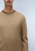 Napapijri Pull Damavand Beige Petrified Oak Homme - 4
