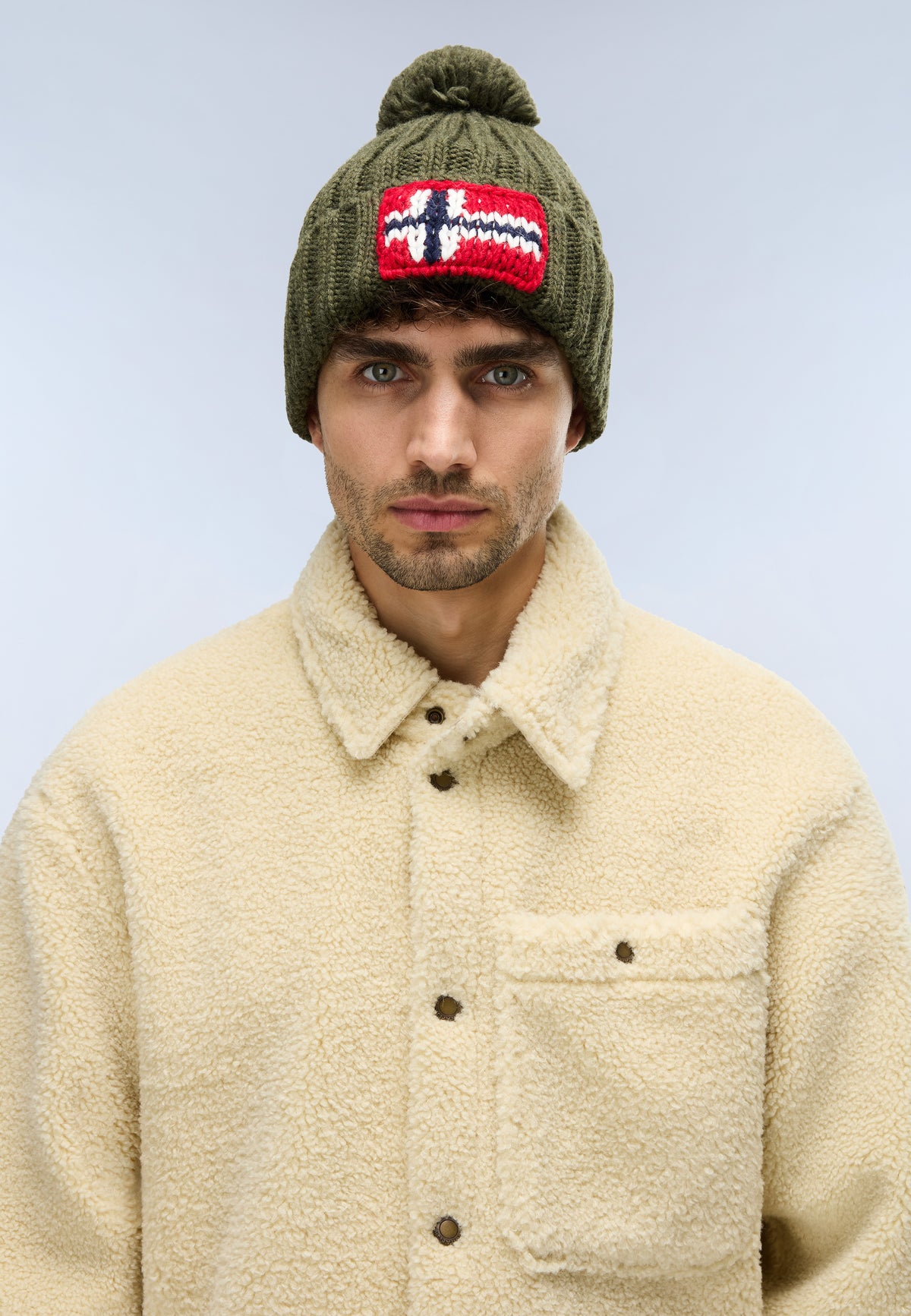 Napapijri Semiury Beanie Green Olive Night Men - 2