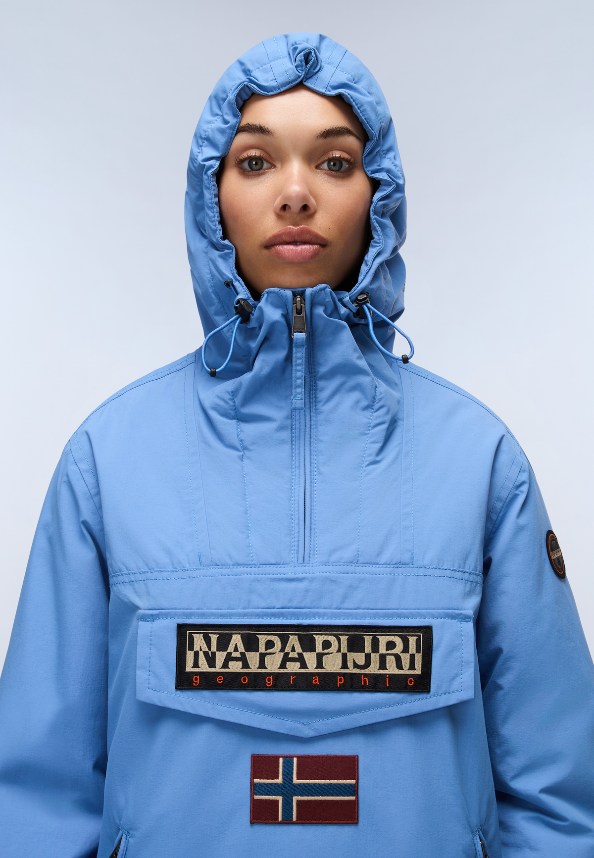 Rainforest Pocket Winter Anorak Jacket Blue Riviera - 2