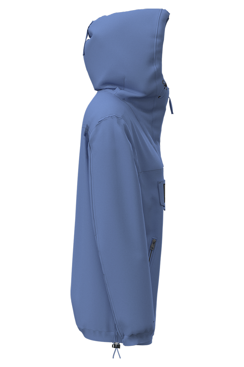 Rainforest Pocket Winter Anorak Jacket Blue Riviera - 3