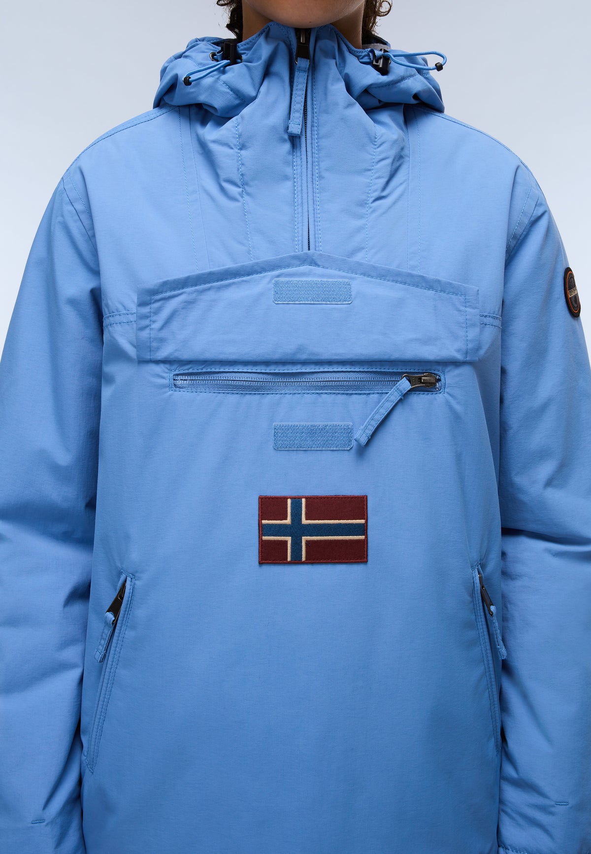 Rainforest Pocket Winter Anorak Jacket Blue Riviera - 8