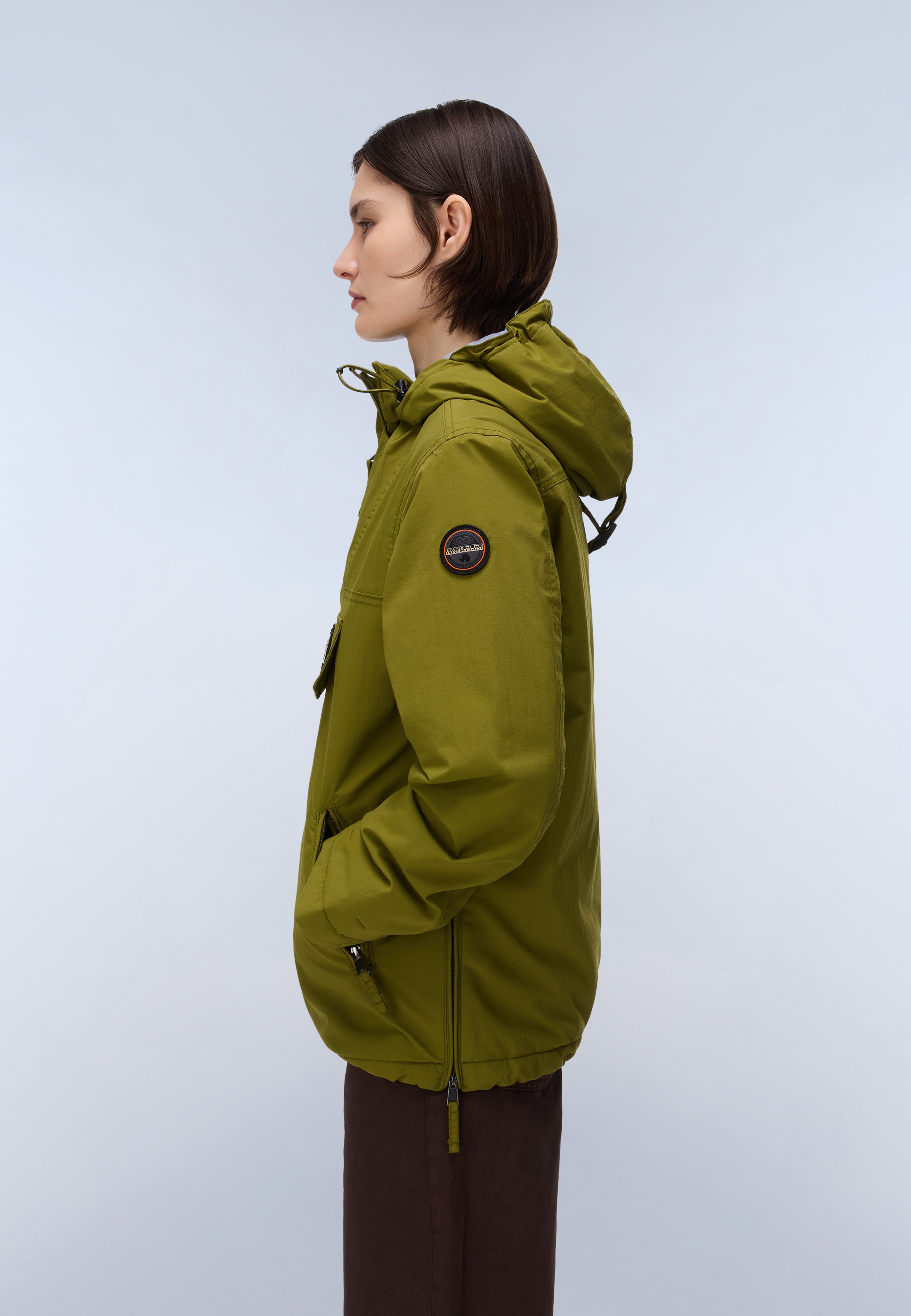 Rainforest Pocket Winter Anorak Jacket - Green Avocado
