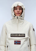 Rainforest Pocket Winter Anorak Jacket White - 2