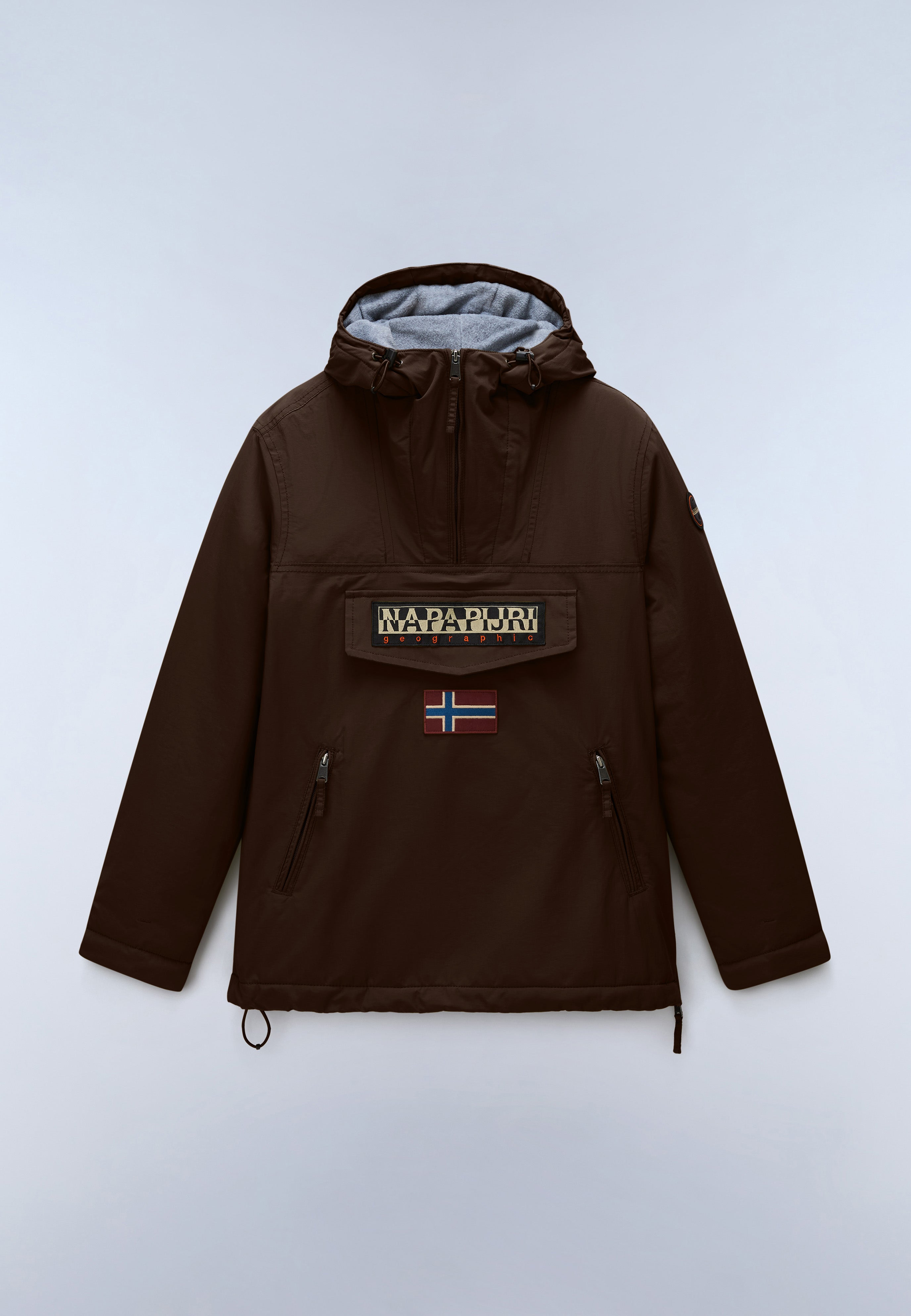 Napapijri Rainforest Pocket Winter Anorak Jacket Women Dark Brown