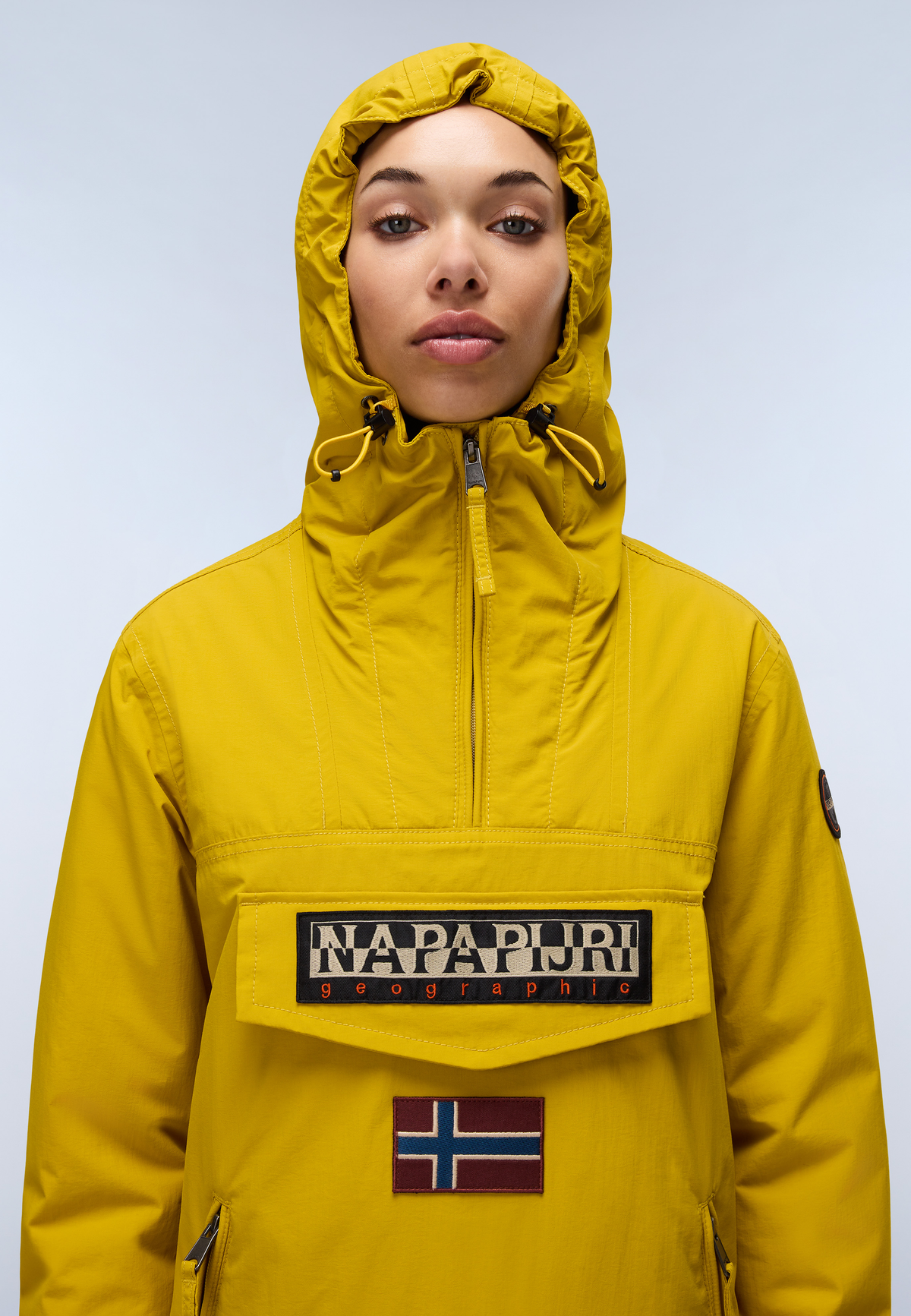 Rainforest Pocket Winter Anorak Jacket Yellow Gold - 2