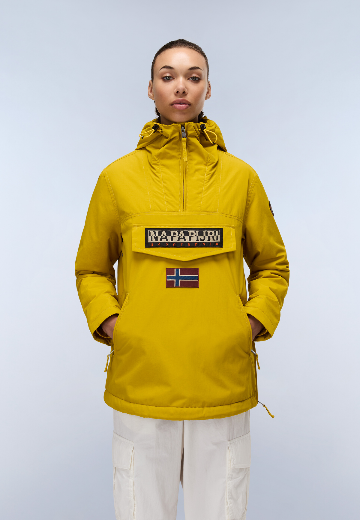Rainforest Pocket Winter Anorak Jacket Yellow Gold - 4