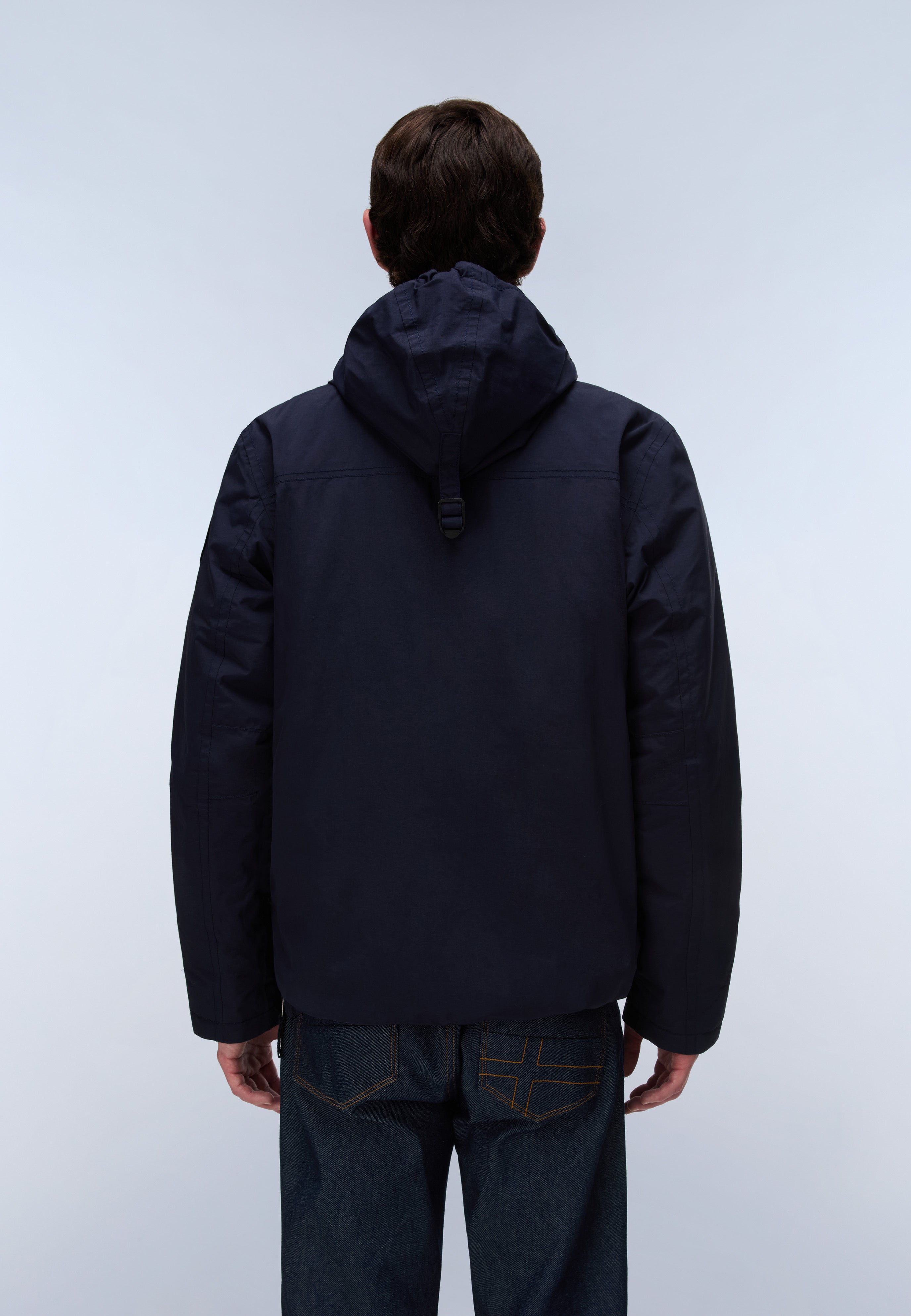 Napapijri Rainforest Pocket Winter Anorak Jacket Men Dark Blue