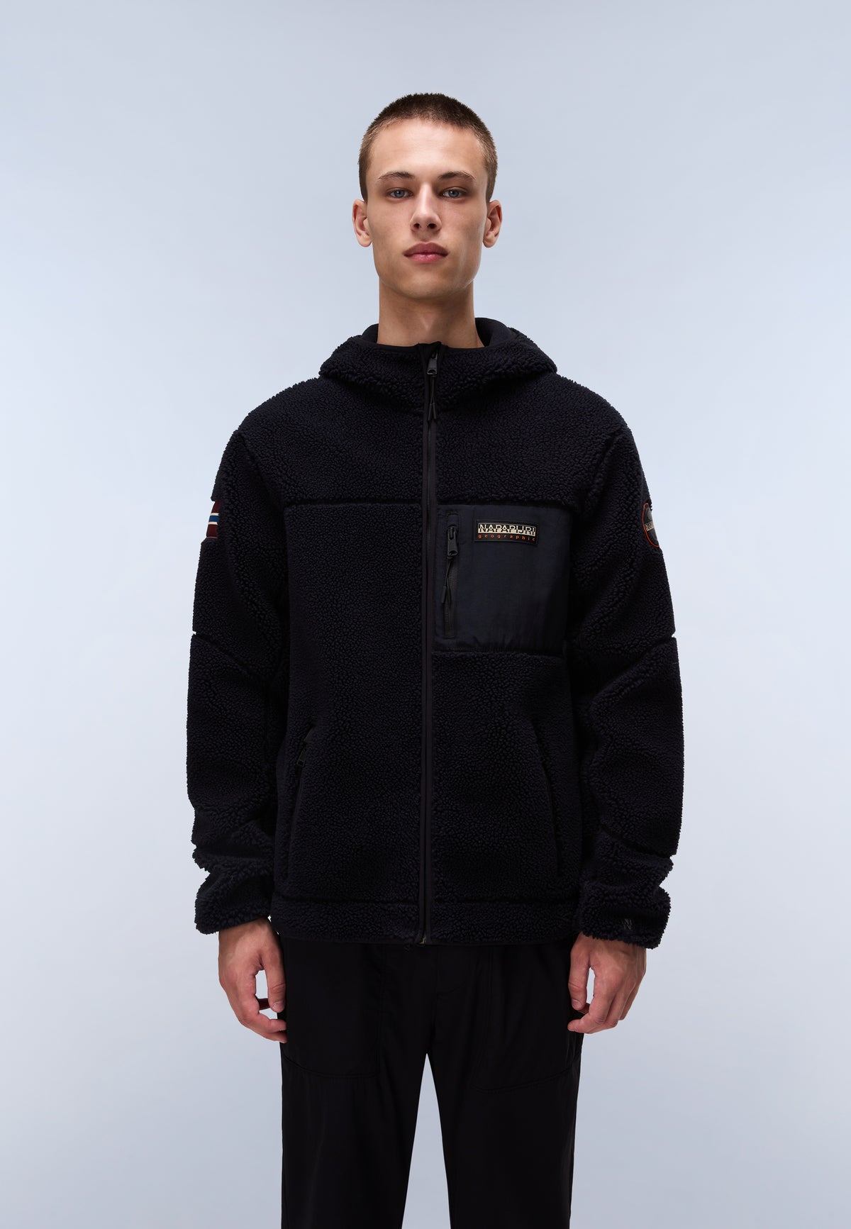 Yupik Full-Zip Fleece Hoodie Black - 3