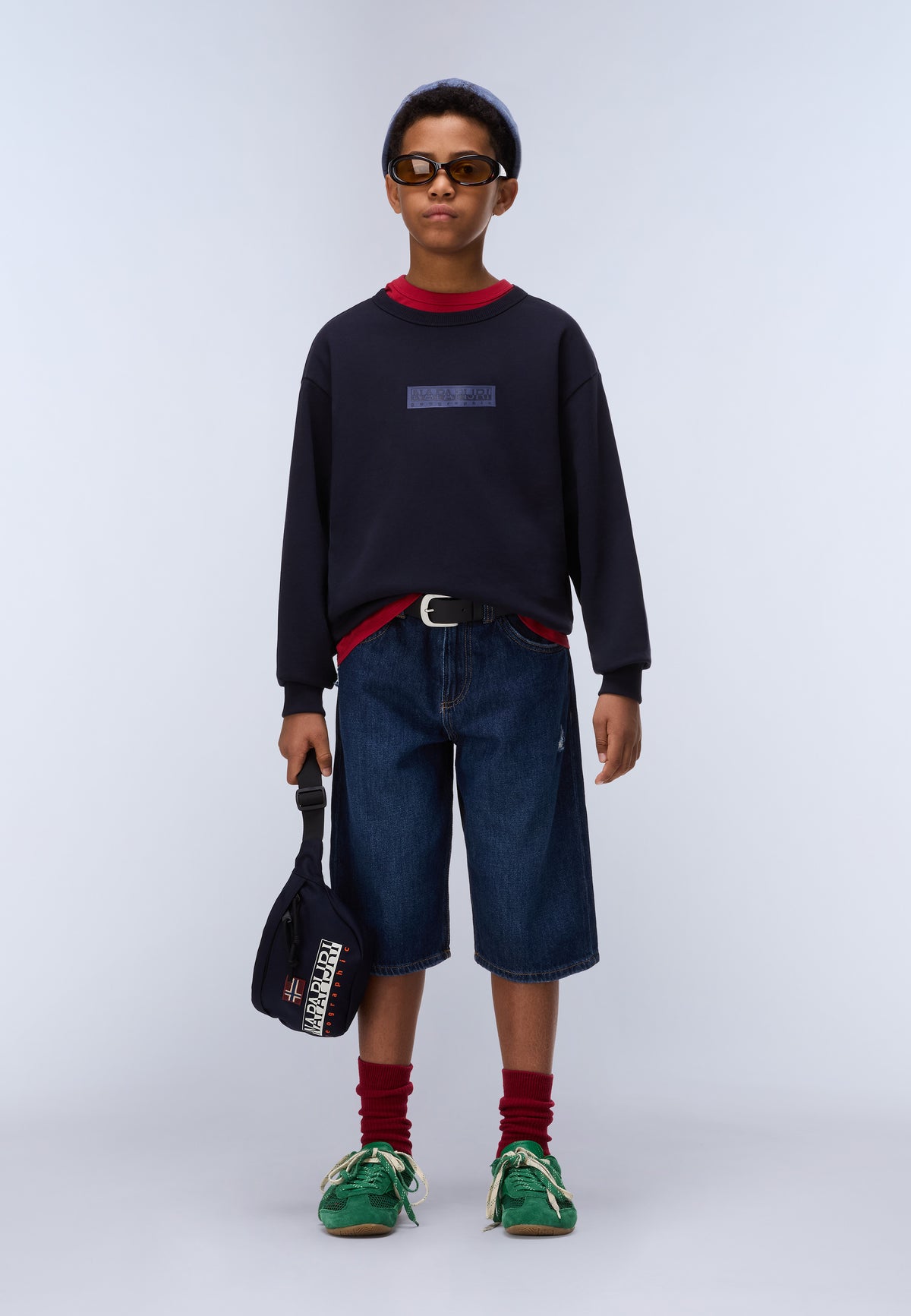 Felpa in French Terry New Box Logo  - 2