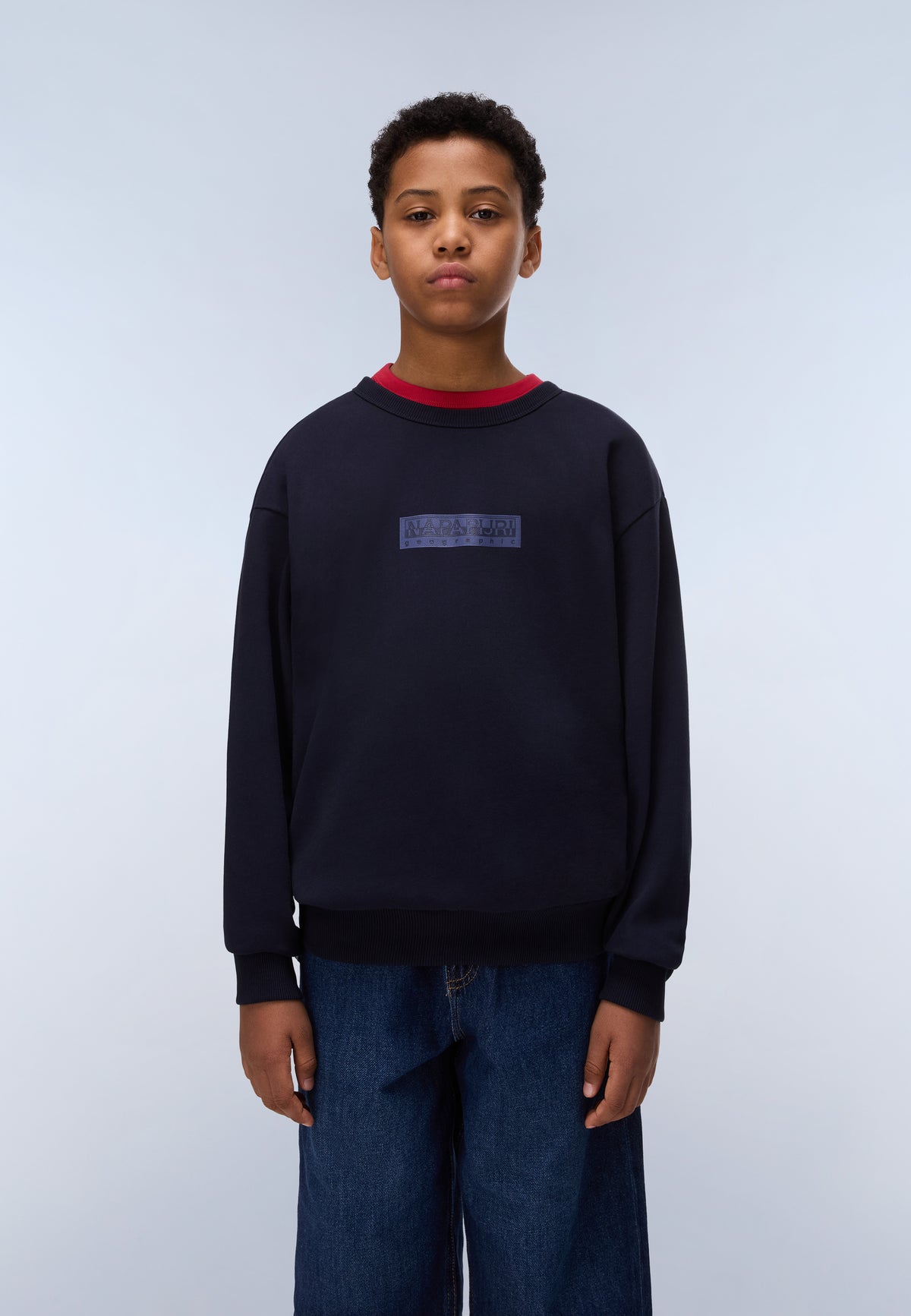 Felpa in French Terry New Box Logo  - 3