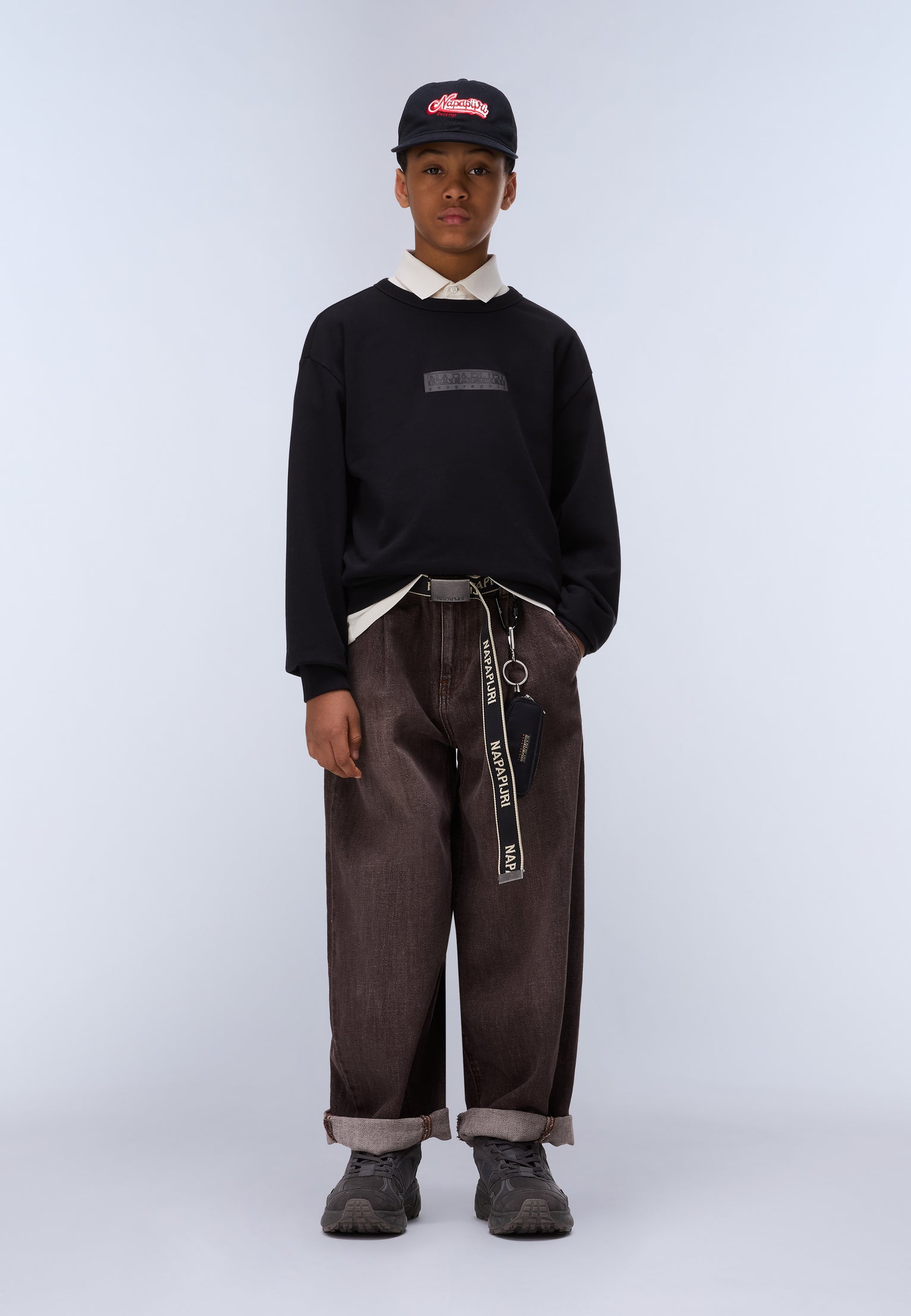 New Box Logo French Terry Sweatshirt Black