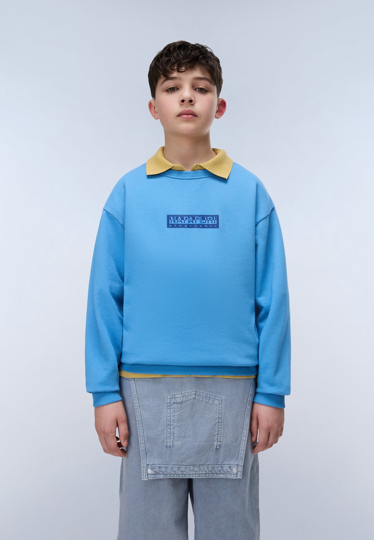 Felpa in French Terry New Box Logo  - 3