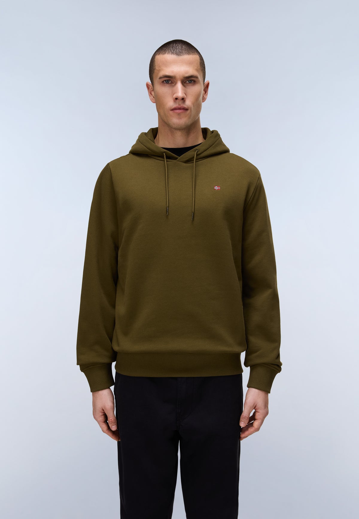 Balis French Terry Hoodie Dark Green Olive - 2