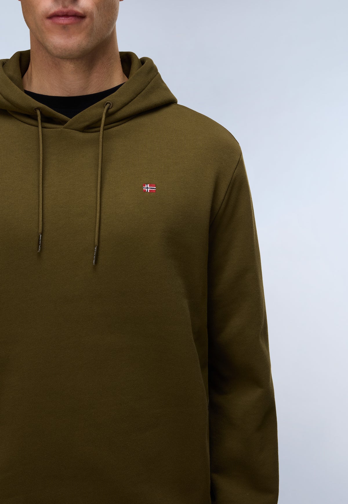 Balis French Terry Hoodie Dark Green Olive - 4