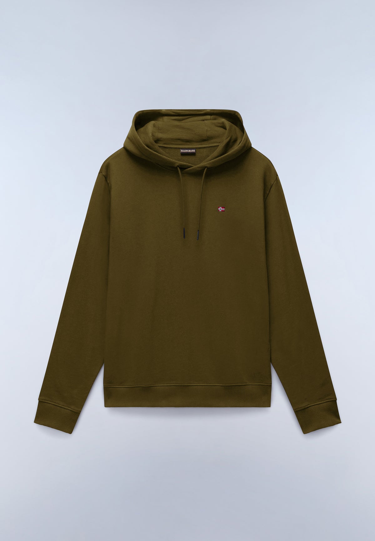 Balis French Terry Hoodie Dark Green Olive - 1