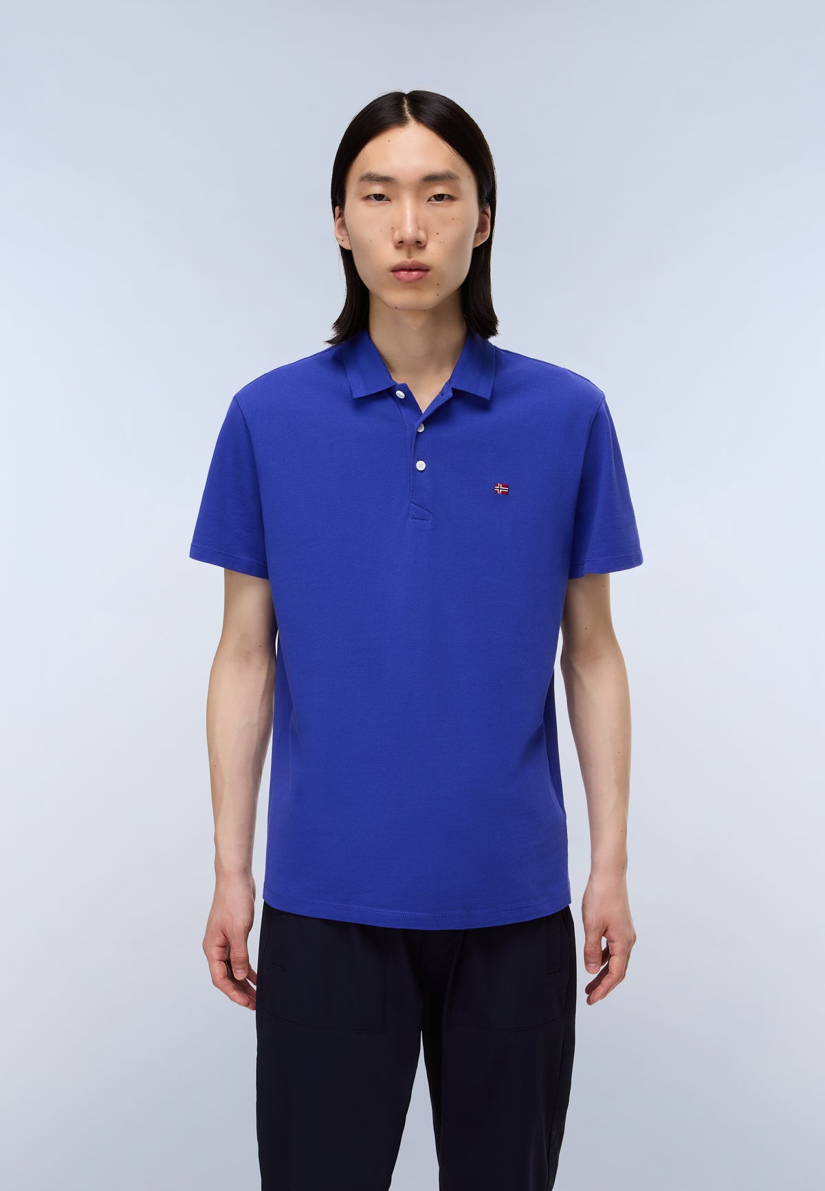 Polo de Manga Corta de Piqué Ealis Azul Royal - 2