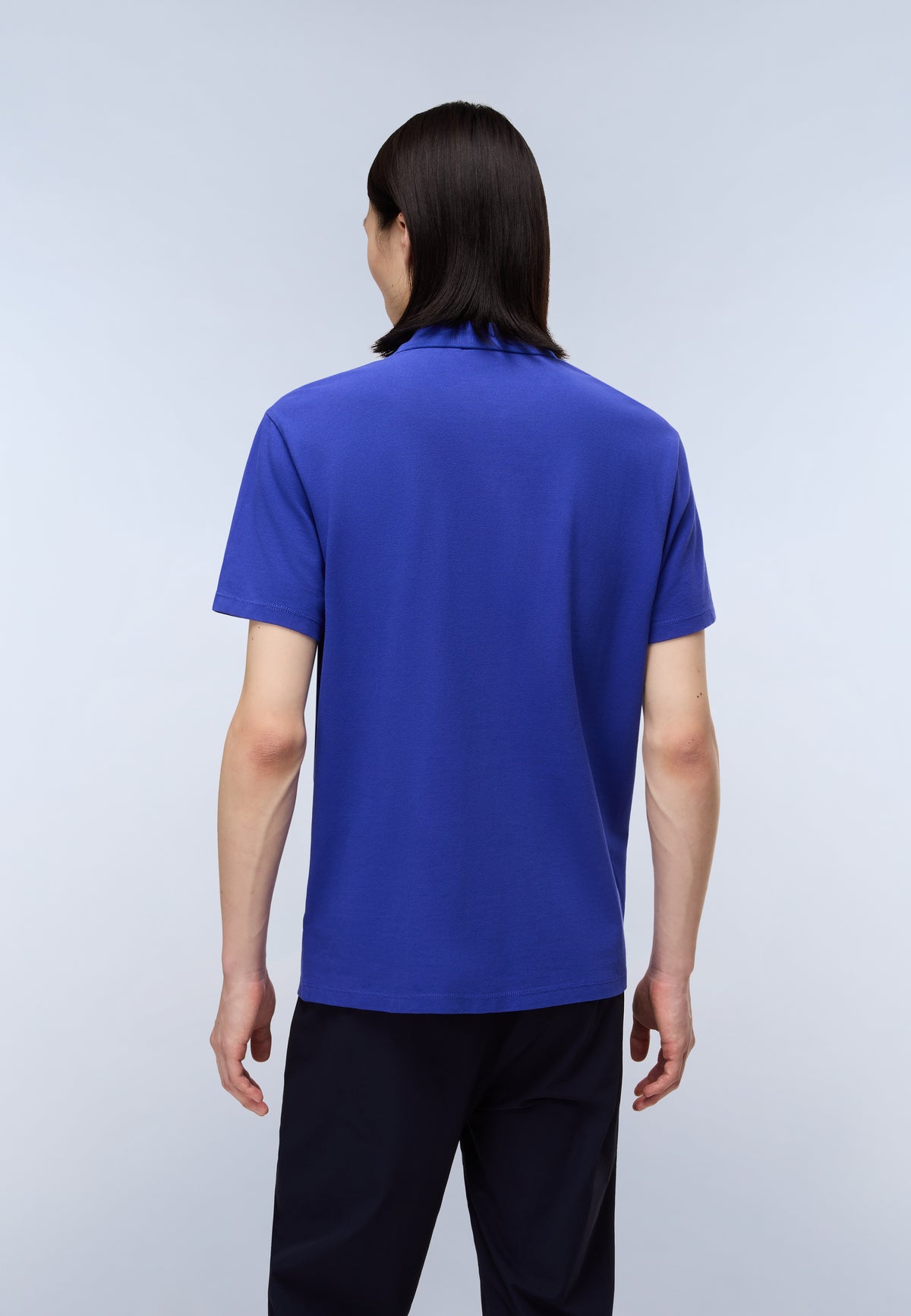 Polo de Manga Corta de Piqué Ealis Azul Royal - 3