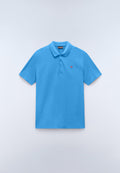 Polo de Manga Corta de Piqué Ealis Azul Claro - 1