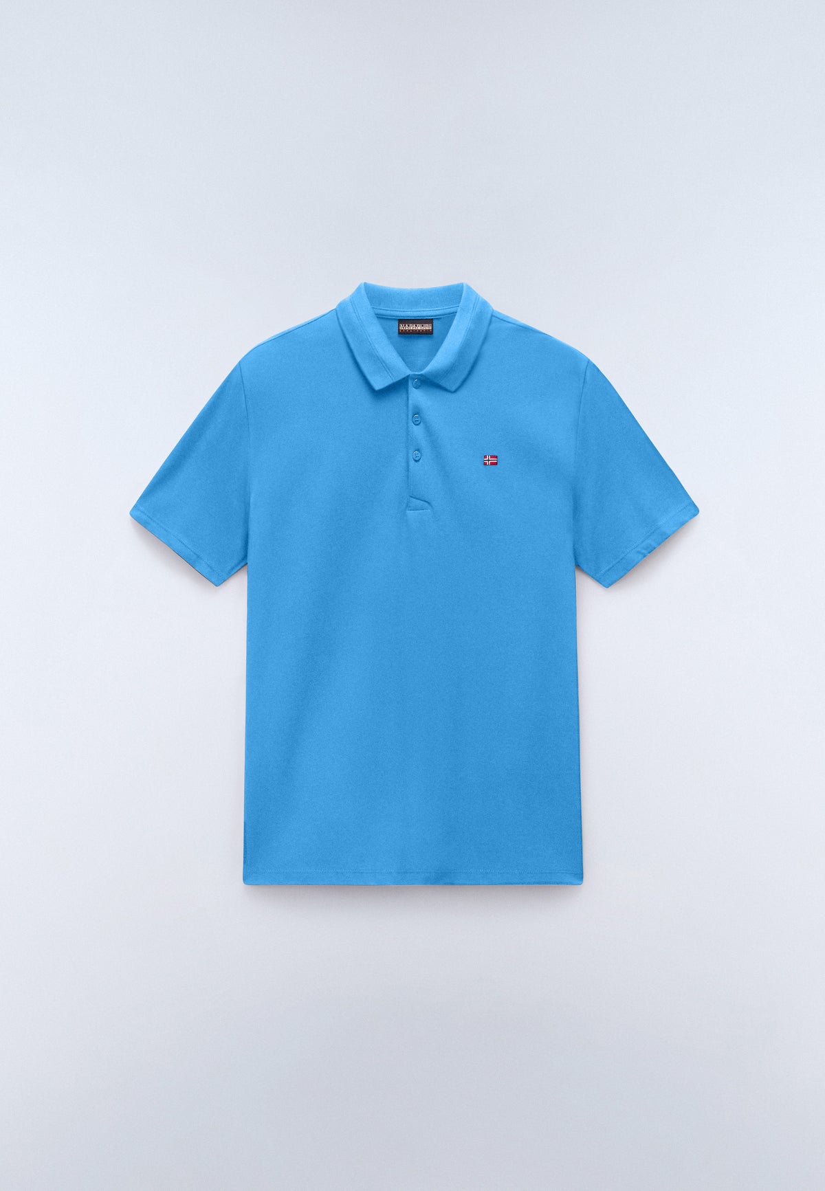 Polo de Manga Corta de Piqué Ealis Azul Claro - 1