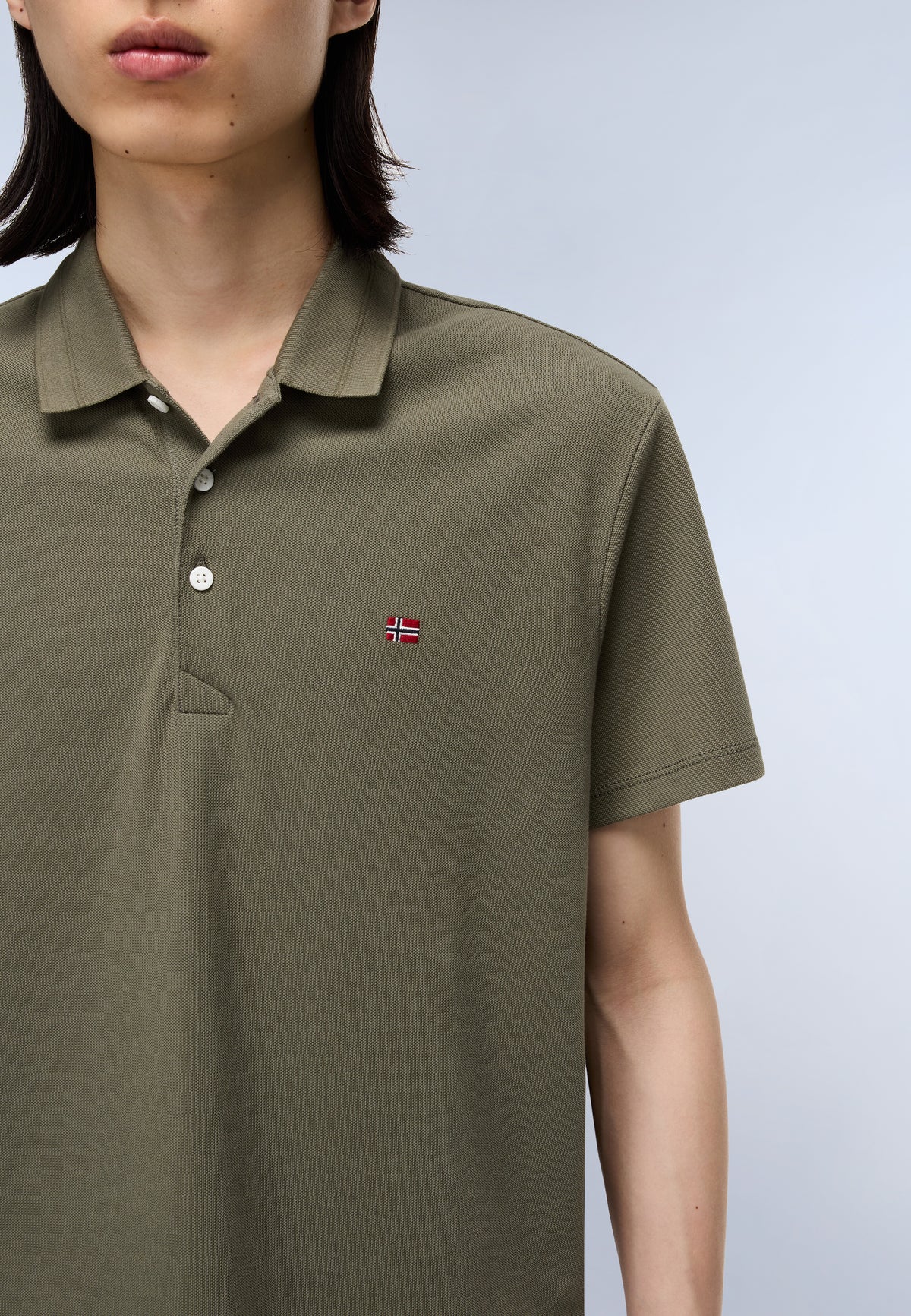 Polo de Manga Corta de Piqué Ealis Verde Tea Leaf - 5