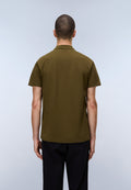 Ealis Piqué Short Sleeve Polo Shirt Dark Green Olive - 3