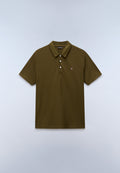 Ealis Piqué Short Sleeve Polo Shirt Dark Green Olive - 1