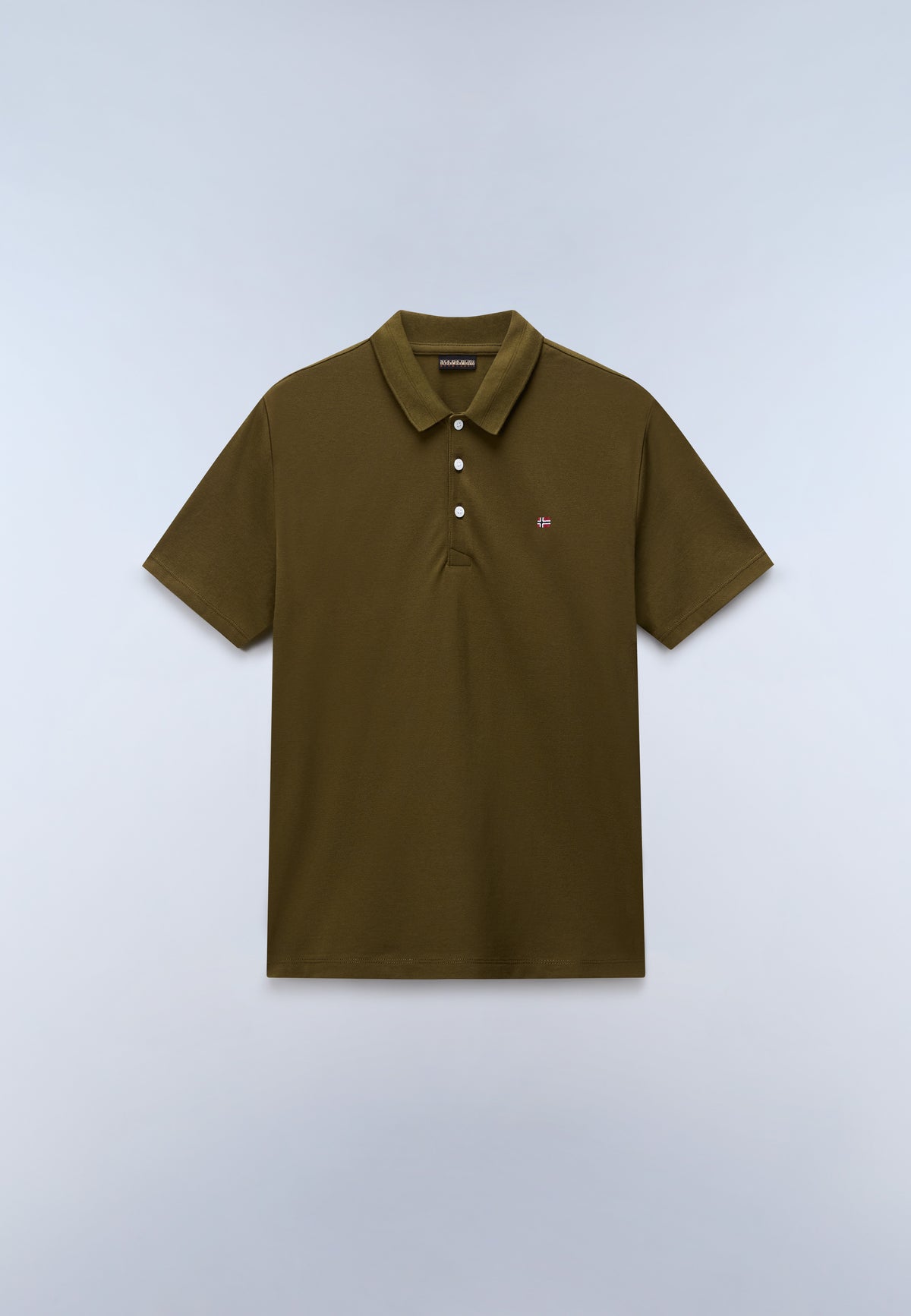 Ealis Piqué Short Sleeve Polo Shirt Dark Green Olive - 1