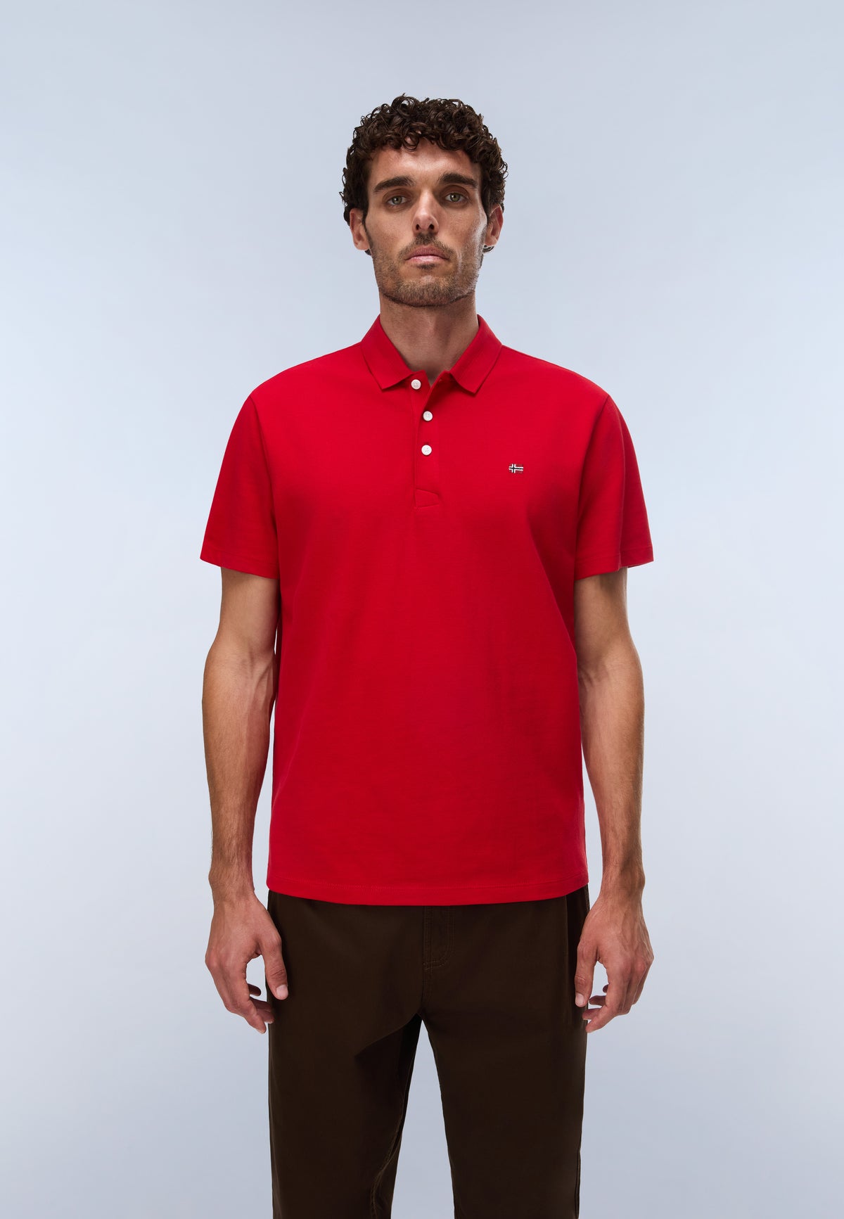 Ealis Piqué Short Sleeve Polo Shirt Red - 2