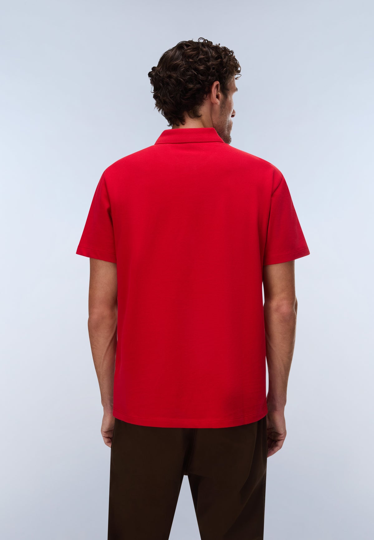 Ealis Piqué Short Sleeve Polo Shirt Red - 3