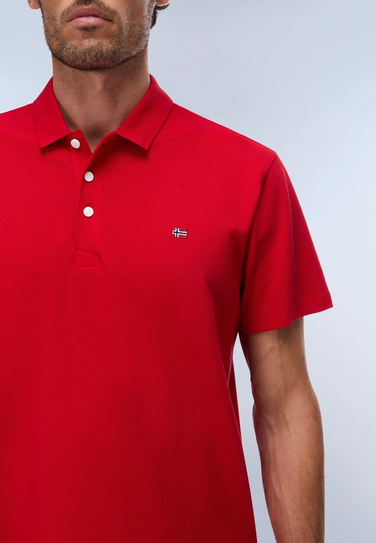 Ealis Piqué Short Sleeve Polo Shirt Red - 4