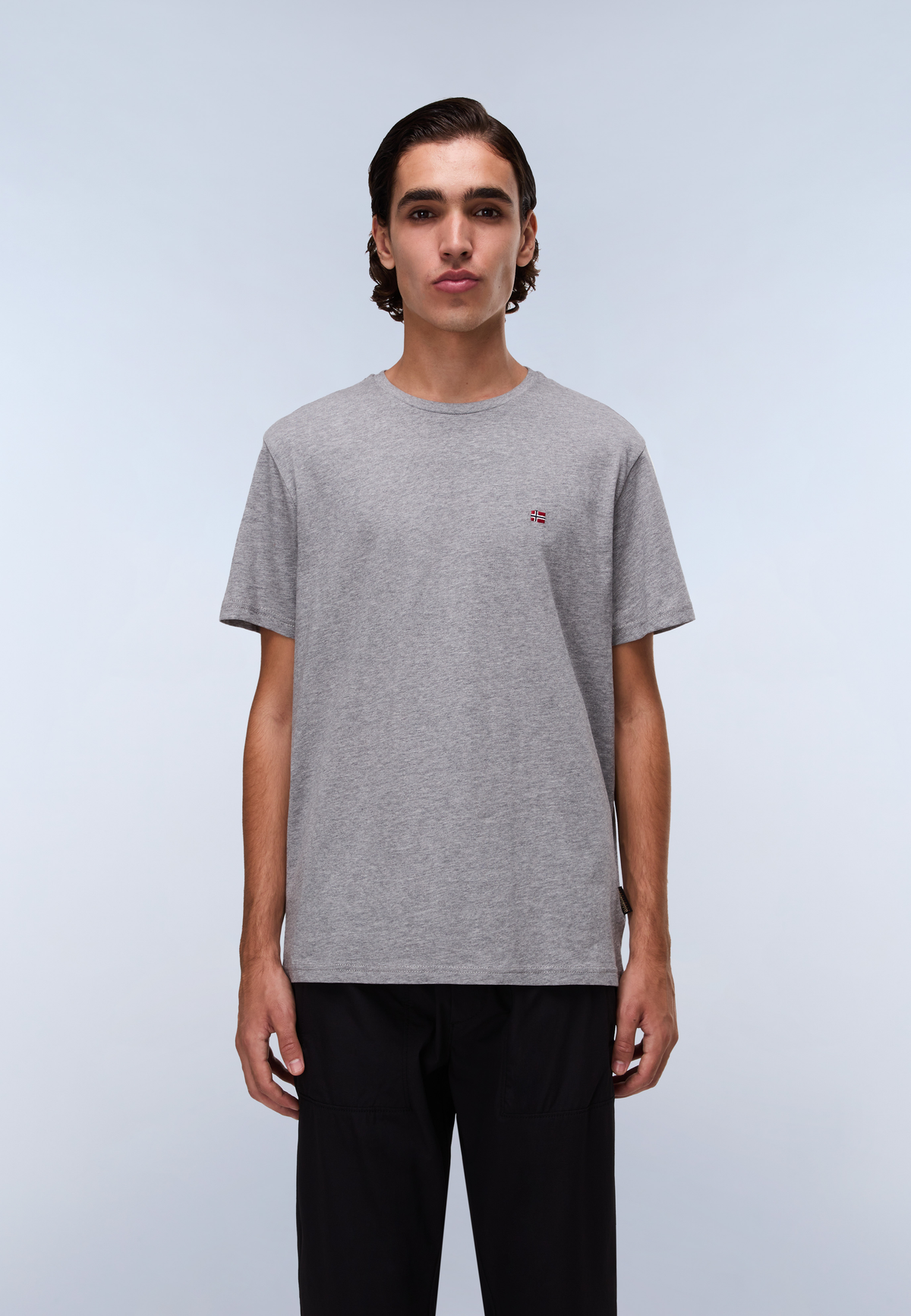 Salis Jersey Short Sleeve T-Shirt Medium Grey Melange - 2