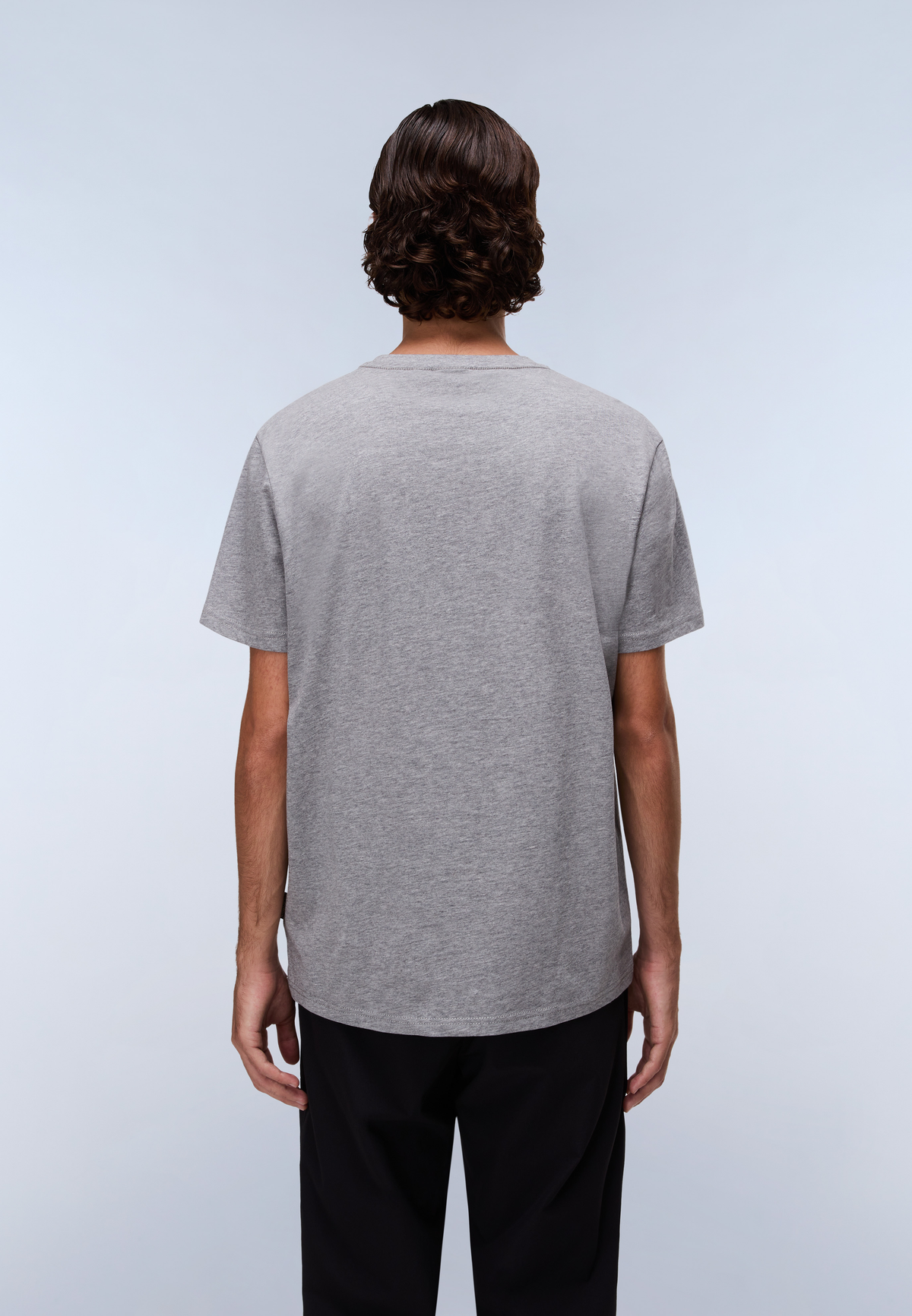 Salis Jersey Short Sleeve T-Shirt Medium Grey Melange - 3