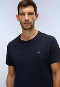 Napapijri T-Shirt a Maniche Corte Salis in Jersey Blu Scuro Uomo - 2
