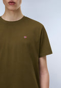 Salis Jersey Short Sleeve T-Shirt Dark Green Olive - 4